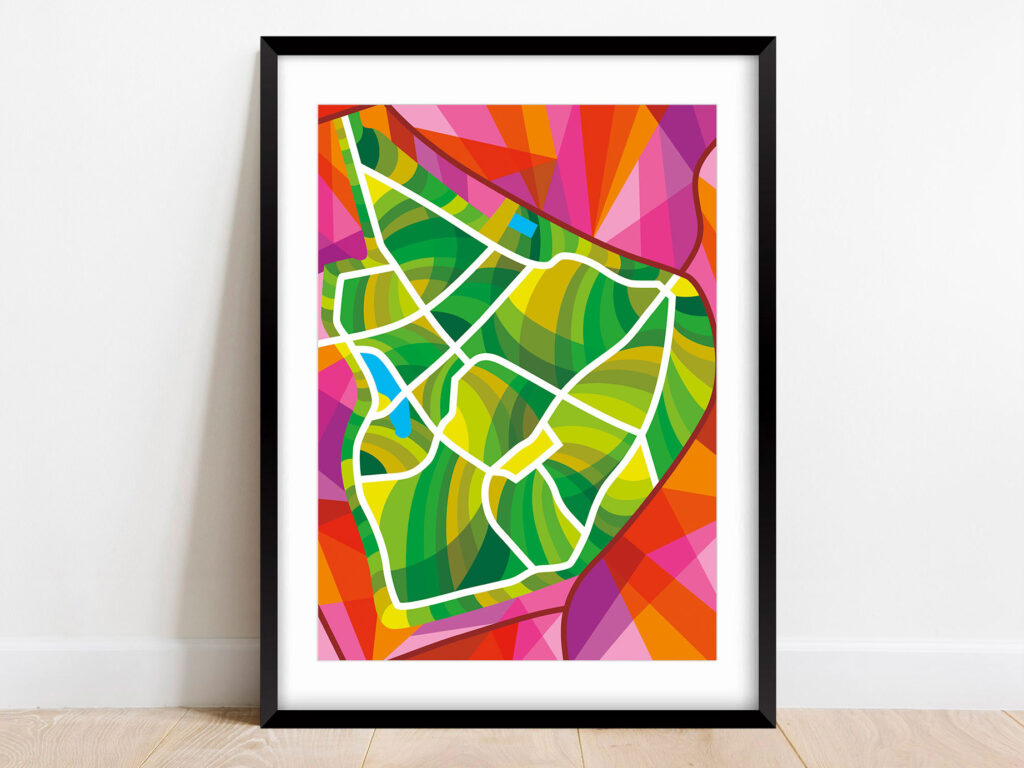 Graphic Print Brockwell Park