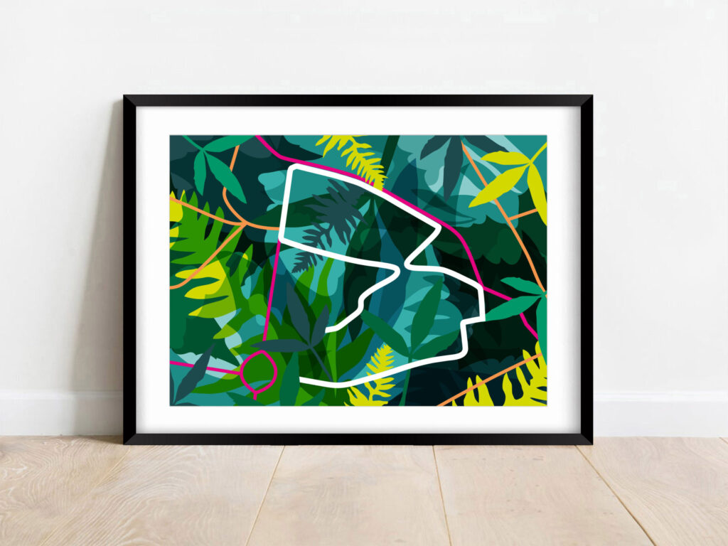 Graphic Print Bushey Park